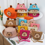 Bucket Hat Manufacturer - Summer New Capybara Handwoven Straw for Children