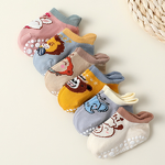Children's Socks Manufacturer - 6 Pairs Cotton Non-Slip Animal Elements