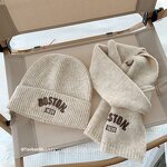 Children's Scarf Set Manufacturer - Korean Printed Pattern Solid Color Winter