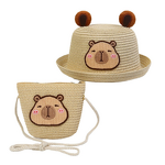 Bucket Hat Manufacturer - Summer New Capybara Handwoven Straw for Children