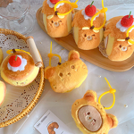 Plush Keychain Manufacturer - Cute Dessert Bear Cake Doll Pendant