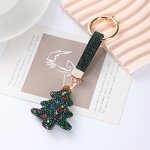 Key Chain Manufacturer - Diamond-Encrusted Metal Christmas Tree & Car Key Ring