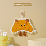 Hand Towel Manufacturer - Bread Hanging Thickened Coral Fleece Double-Layer