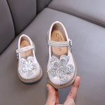 Baby Girls Shoes Manufacturer - Princess Diamond Leather Single Dance