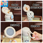 Straw Cup Manufacturer - Cute Student Stainless Steel Vacuum Dual Drinking