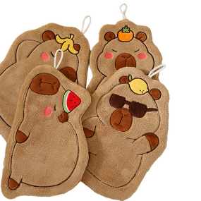Hand Towel Manufacturer - Capybara Cartoon Cute Absorbent Hangable Thickened