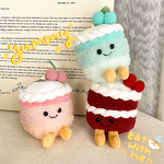 Plush Pendant Manufacturer - Fun Cherry Gradient Cake Birthday Gift