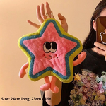 Hand Towel Manufacturer - Star Shape Hanging Embroidery Coral Velvet Thickened