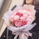 Artificial Flower Bouquet Manufacturer - Valentine's Day Creative Rose Carnation