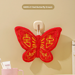 Hand Towel Manufacturer - Cute Coral Velvet Embroidery Butterfly Thickened