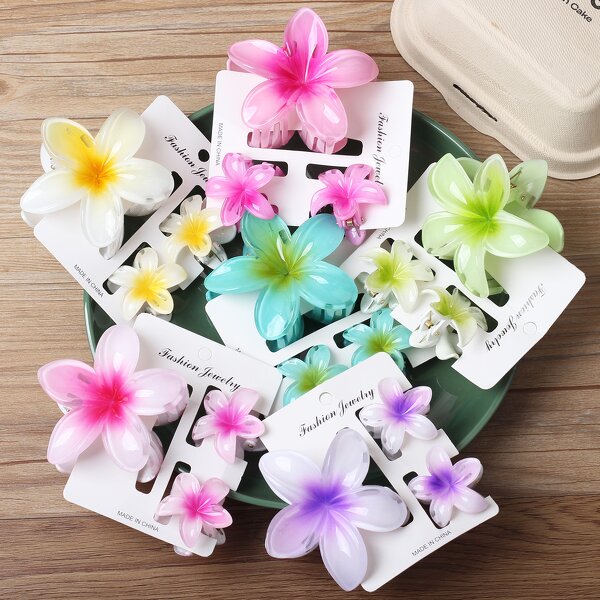 Hair Accessories Set Manufacturer - Elegant Shark Clip Egg Flower Back Head