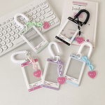 Card Holder Manufacturer - Fashion Plastic Elastic Rope Heart Pendant