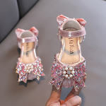 Girls Sandals Manufacturer - Korean Style Rhinestone Soft Sole