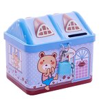 Piggy Bank Manufacturer - Creative Cartoon Bear House-Shaped Metal for Kids