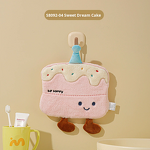 Hand Towel Manufacturer - Bread Hanging Thickened Coral Fleece Double-Layer