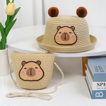 Bucket Hat Manufacturer - Summer New Capybara Handwoven Straw for Children