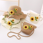 Bucket Hat Manufacturer - Korean Style Children's Sun Protection Straw with Bag