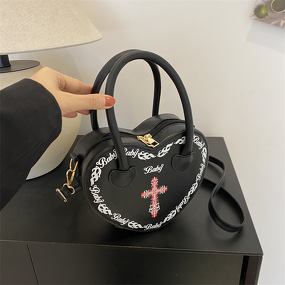Crossbody Bag Manufacturer - Punk Dark Fur Heart-shaped