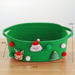 Gift Basket Manufacturer - Modern Christmas Santa Claus Storage Cross Border