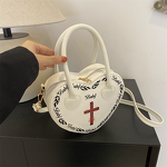 Crossbody Bag Manufacturer - Punk Dark Fur Heart-shaped