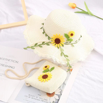 Bucket Hat Manufacturer - Korean Style Children's Sun Protection Straw with Bag