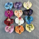 Wedding Hair Accessories Manufacturer - Exquisite 3D Simulation Glue Phalaenopsis