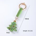 Key Chain Manufacturer - Diamond-Encrusted Metal Christmas Tree & Car Key Ring