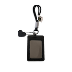 Lanyard Card Holder Manufacturer - Korean-style Vertical Dual-Slot PU