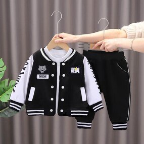 Children's Suit Manufacturer - Boy's Baseball Casual Two-Piece Polyester/Cotton