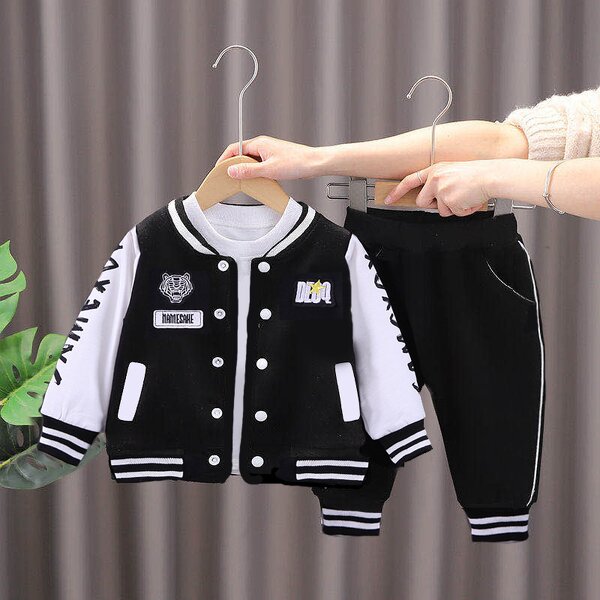 Children's Suit Manufacturer - Boy's Baseball Casual Two-Piece Polyester/Cotton
