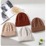 Winter Beanie Hat Manufacturer - Wholesale Women Solid Color 100% Wool Knitted