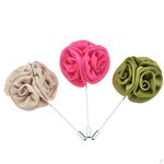 Flower Lapel Pin Manufacturer - Custom Fancy Wedding Boutonniere Bling Designer