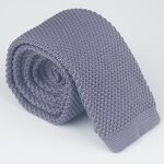 Knitted Neck Tie Manufacturer - Fashion Polyester Plain for Men