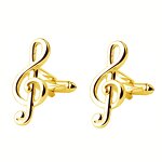 Cuff Link Set Manufacturer - Custom Golden with Logo Button for Gift Occasions