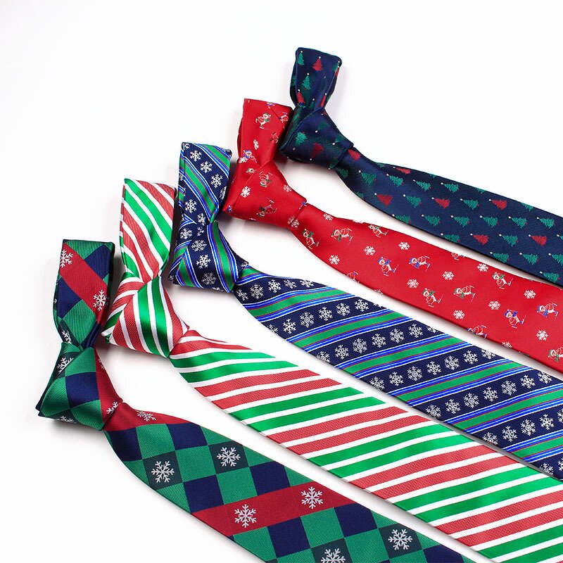 Christmas Necktie Manufacturer - Wholesale 100% Polyester Jacquard