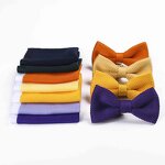 Bow Ties and Pocket Squares - Fashion Casual Plain Polyester Knitted for Men