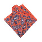 Pocket Square Manufacturer - Paisley Linen Custom Own Logo Hanky for Men