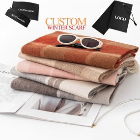 Winter Shawl Manufacturer - Wholesale Soft Custom Logo 100% Wool for Ladies