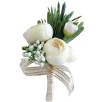 Lapel Pin Manufacturer - Fashion Groom Boutonniere Wholesale Wedding Corsage