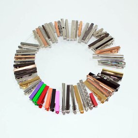 Tie Clips Manufacturer - Metal High Quality Silver Custom Printed Logo