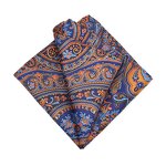Handkerchief Manufacturer - Vintage Luxury Real Silk Multicolor Paisley