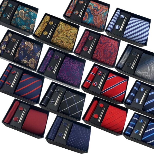 Cufflinks and Tie Set Manufacturer - Silk Gift Box for Men