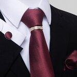 Neckties and Pocket Square Set - Paisley Luxury Custom for Men