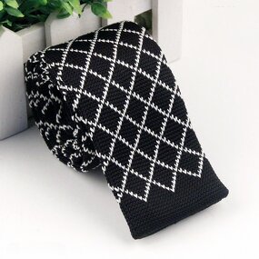 Knitted Neck Tie Manufacturer - Wholesale Polyester Black