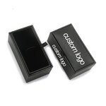 Cufflinks Box Manufacturer - Custom Sublimation Plastic Blank Black Luxury