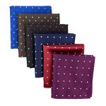 Handkerchief Set Manufacturer - Casual Dot Jacquard Woven Pocket Square for Men