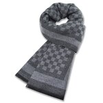 Winter Scarf Manufacturer - Wholesale Fashion Plaid Thick Wool Blend for Men