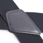 Suspenders Manufacturer - Wholesale 5cm Width Solid Adjustable 4 Clip X-Back Heavy Duty