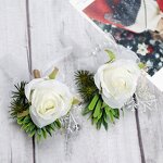 Brooches Manufacturer - Designer Flower Wrist Corsage Fashionable Groom Boutonniere