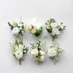 Lapel Pin Manufacturer - Fashion Groom Boutonniere Wholesale Wedding Corsage